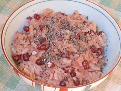 炊飯器で簡単に炊ける　お赤飯